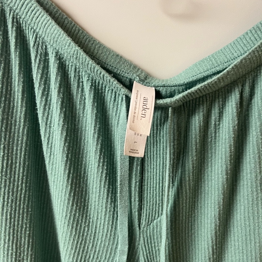 Auden Teal Ribbed Pajama Set, XL/L, Target - Picture 4 of 5